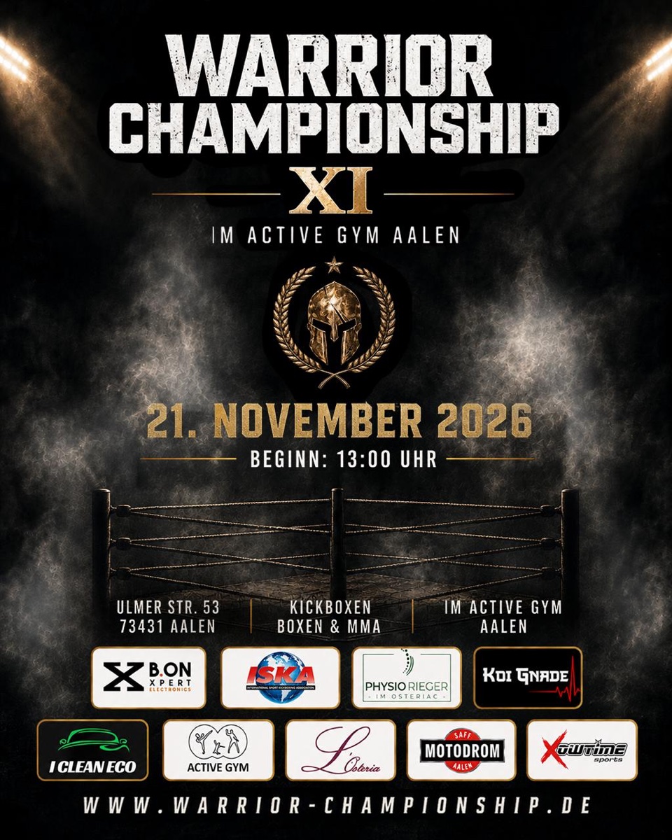 Poster Warrior Championship XI